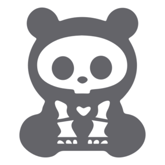 X-Ray Panda Decal (Grey)